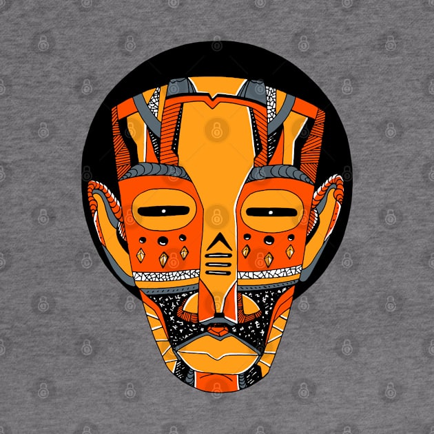 Orangrey African Mask No 3 by kenallouis
